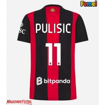 AC Milan Christian Pulisic #11 Tricou Fotbal Replică 2026-27 Femei Acasa